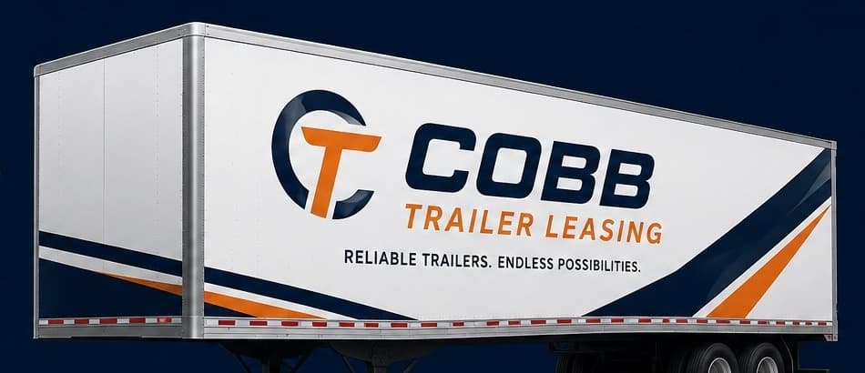 Cobb Trailer Leasing branded box trailer